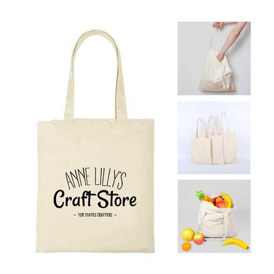 Natural Cotton Canvas Tote Bag